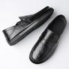 Fashion Spring Summer New Designer Black Loafers Men Fashion Causal New Designer Dress Shoes Men Light Soft Leather Driving Shoes Man