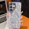 Применимо к чехлу для мобильного телефона Samsung s26ultra с узором из перьевой пряжи, пленке для объектива S25 с блестками, A56, полностью закрывающему, A17