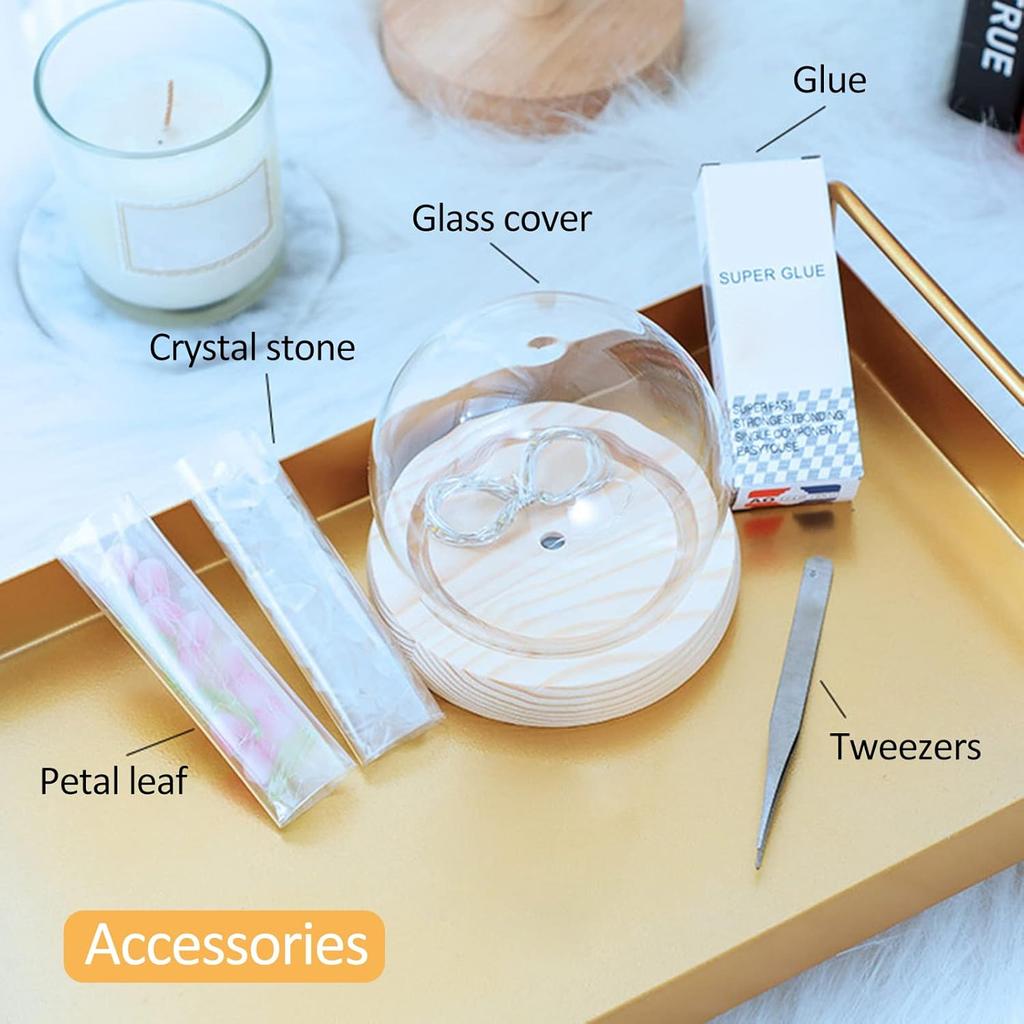 Tulip Night Light Table Lamp, Romantic Tulip Ambient Light, Handmade LED Bedroom Lamp,Simulation Flower Light for Lovers,Friends Birthday Christmas