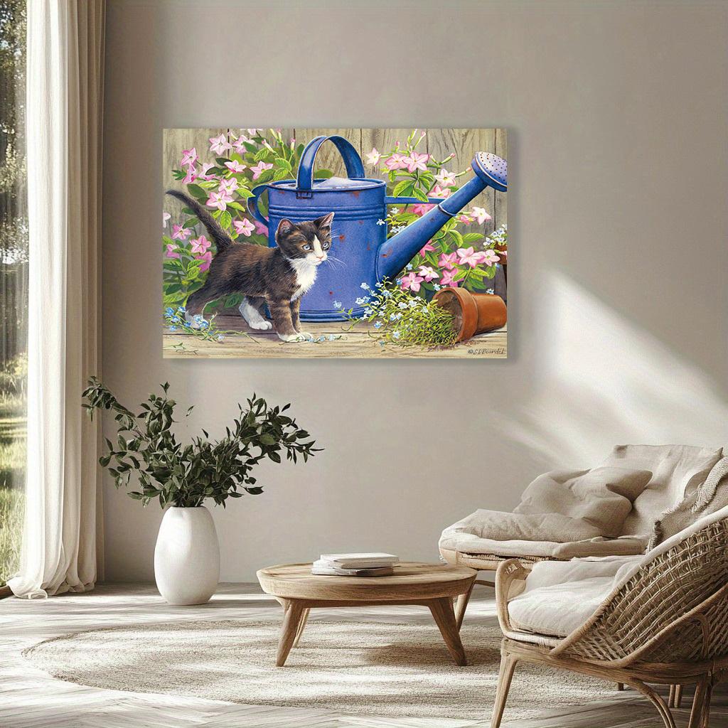 Американская пастораль сельская местность современный декор живопись основной классический домашний ресторан милые кошки теплая гостиная домашний декор