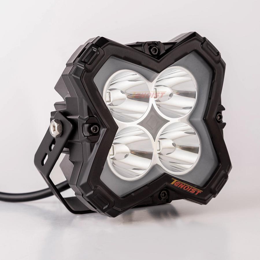 One High Power 4 Inch White Yellow Spot LED Work Driving Head Fog Light for Motorcycle Truck Car SUV Offroad ATV UTV BUS 12-80V