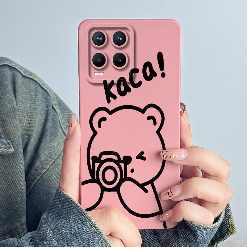 For OPPO Realme 8 4G RMX3085 Phone Case Realme8 Pro 4G RMX3081 Soft Capa Coque Sweet Painted Cartoon Shell Printed Funda Cover