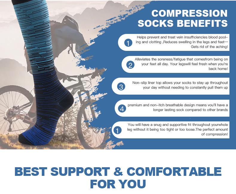 Осенние женские европейские и американские спортивные компрессионные гольфы до колена, высокоэластичные утягивающие гольфы для икр