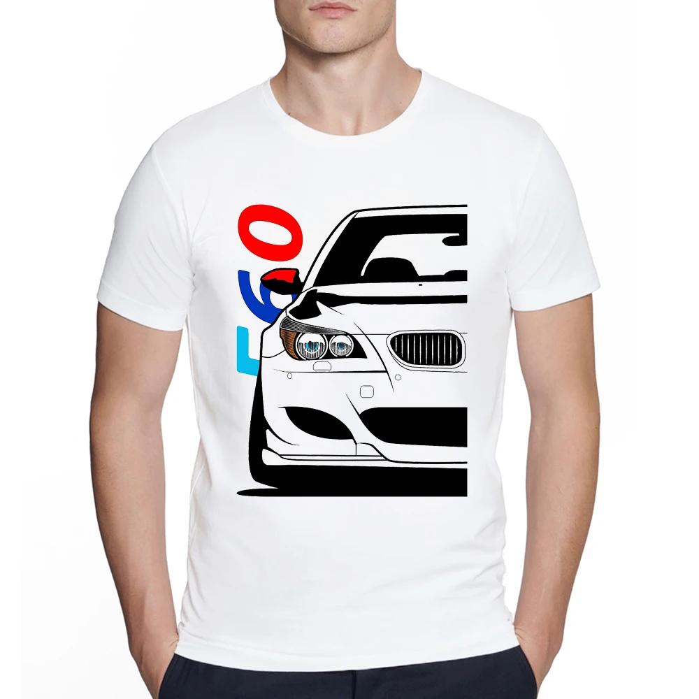 Vintage sports car Lovers Summer Short Sleeve bm M3 E60 E82 Print T-Shirt Hip Hop streetwear Boy Casual Old School Tops Tees Unisex