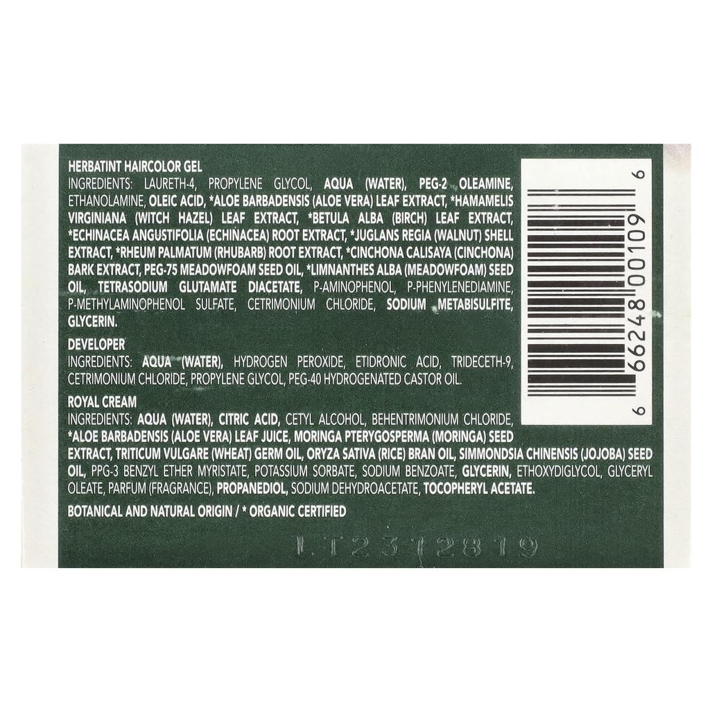 Herbatint Стойкий гель-краситель, 10N Platinum Blonde, 4,56 жидких унций (135 мл)