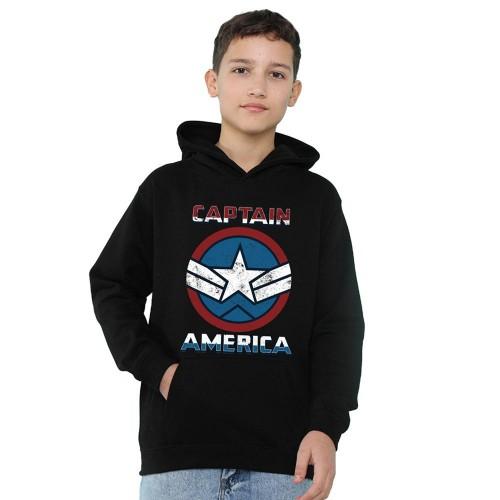 Captain America Childrens/Kids Badge Heather Pull Over Hoodie