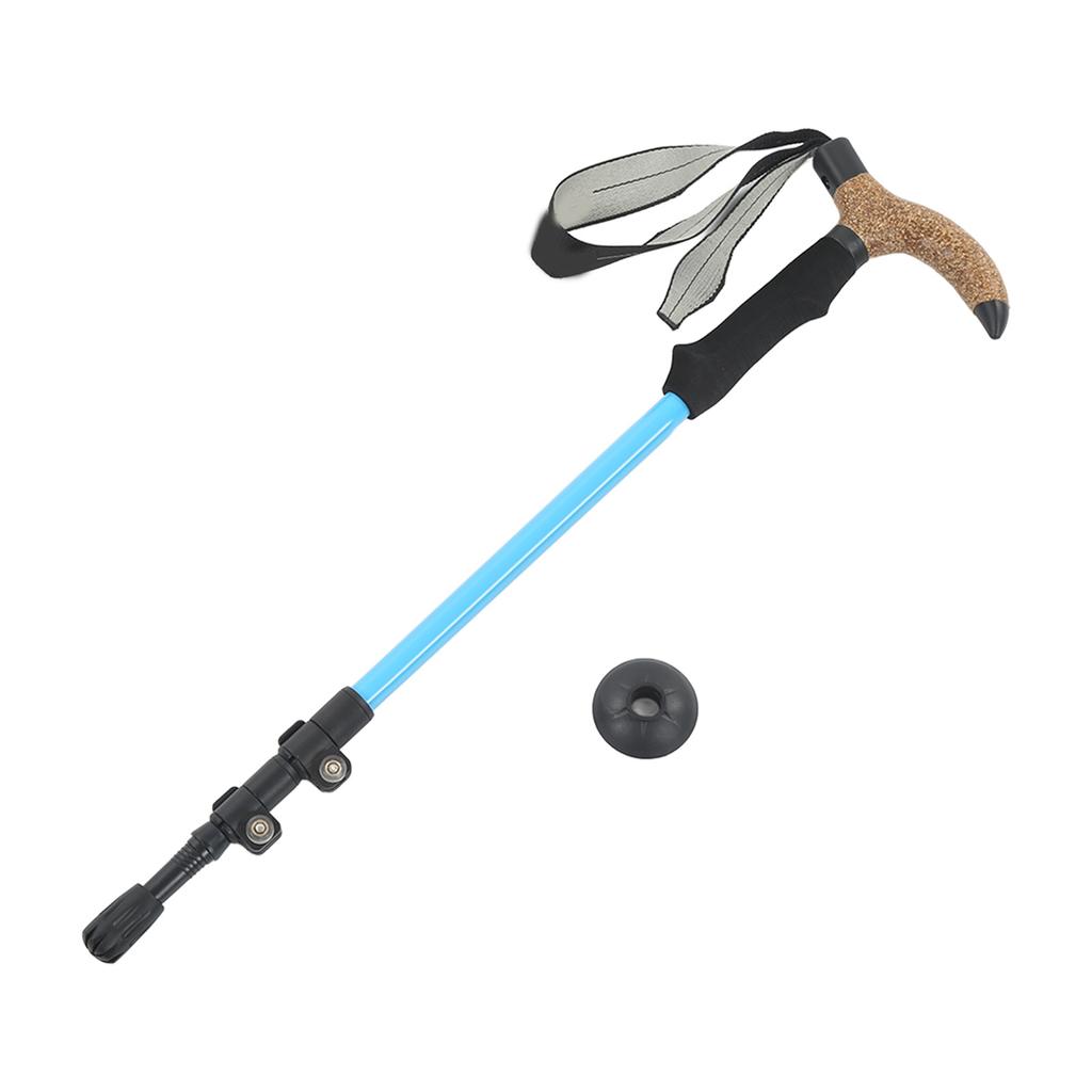 Палка для пешего туризма, регулируемая телескопическая, для ходьбы на открытом воздухе, для пожилых людей, нескользящая, спортивное снаряжение Sky
