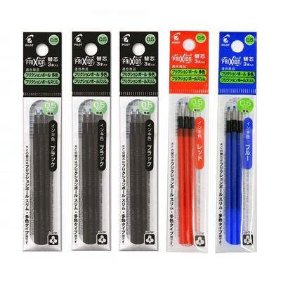 Pilot FriXion Ball Slim Многоцветный Тип Сменные Стержни 0,5 мм Черный x3 + Красный x1 Синий LFBTRF30EF3B R L 3 Типа Набор из 5 Штук