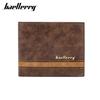 Baellerry мужской винтажный замшевый короткий кошелек модный кошелек для монет пэчворк футляр для банкнот цветные блоки горизонтальный держатель для карт