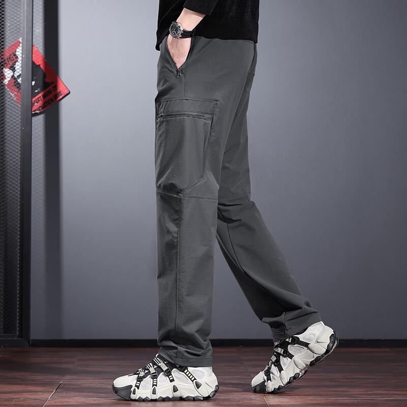 Мужские водонепроницаемые эластичные прямые брюки-софтшелл для активного отдыха Jeleino