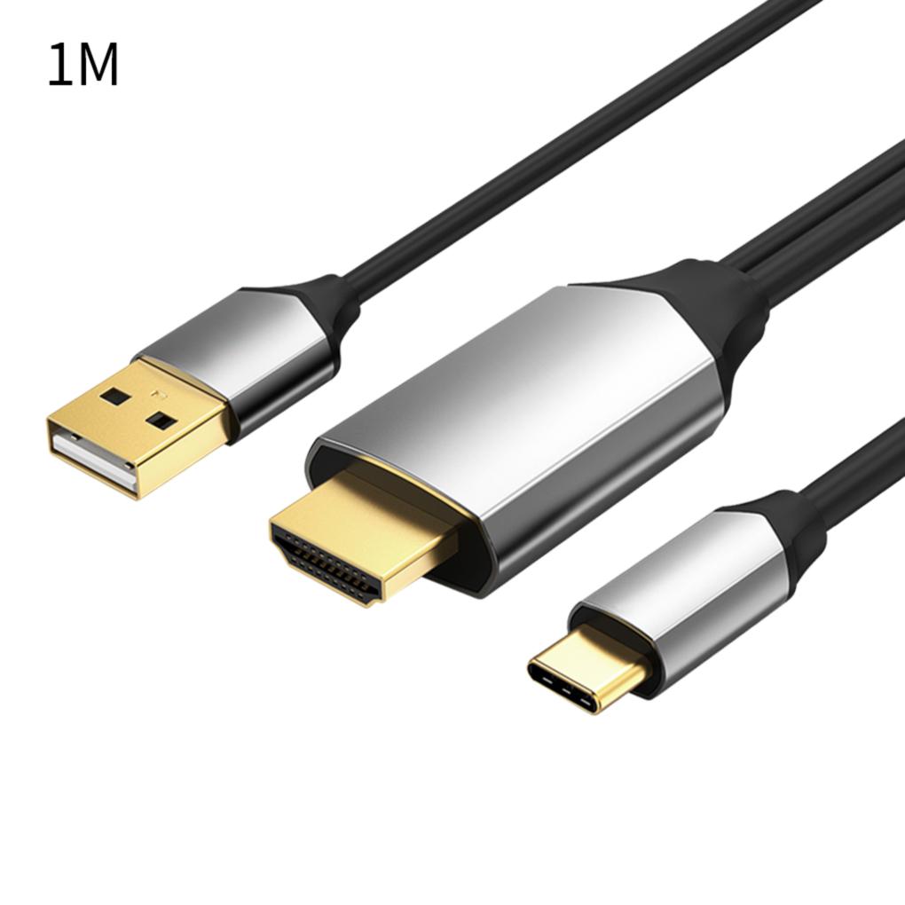 Кабель-адаптер-конвертер Type C 3.1 4K HD для телевизора для S9/S8/Note 9 USB-C HDMI-совместимый