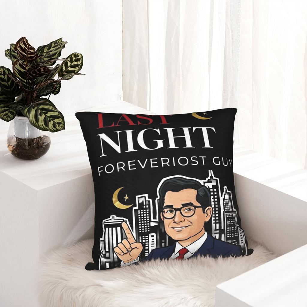 Decorative Pillow Covers Stephen Colbert The Late Show Accessories Home Throw Pillow Case Cover Zippered Multiple Sizes