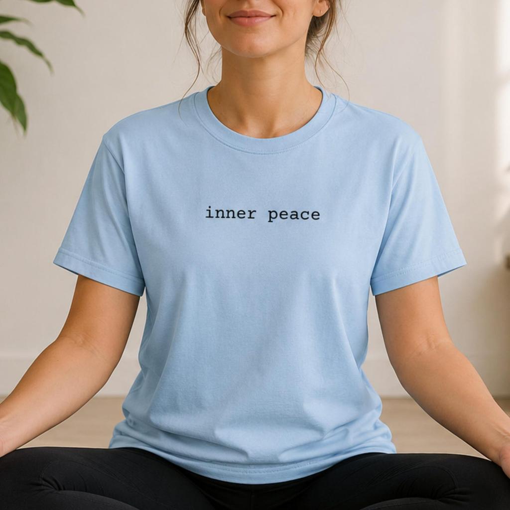 Inner Peace T-and kids tshirt, Mindfulness Tee, Inspirational Yoga and kids tshirt