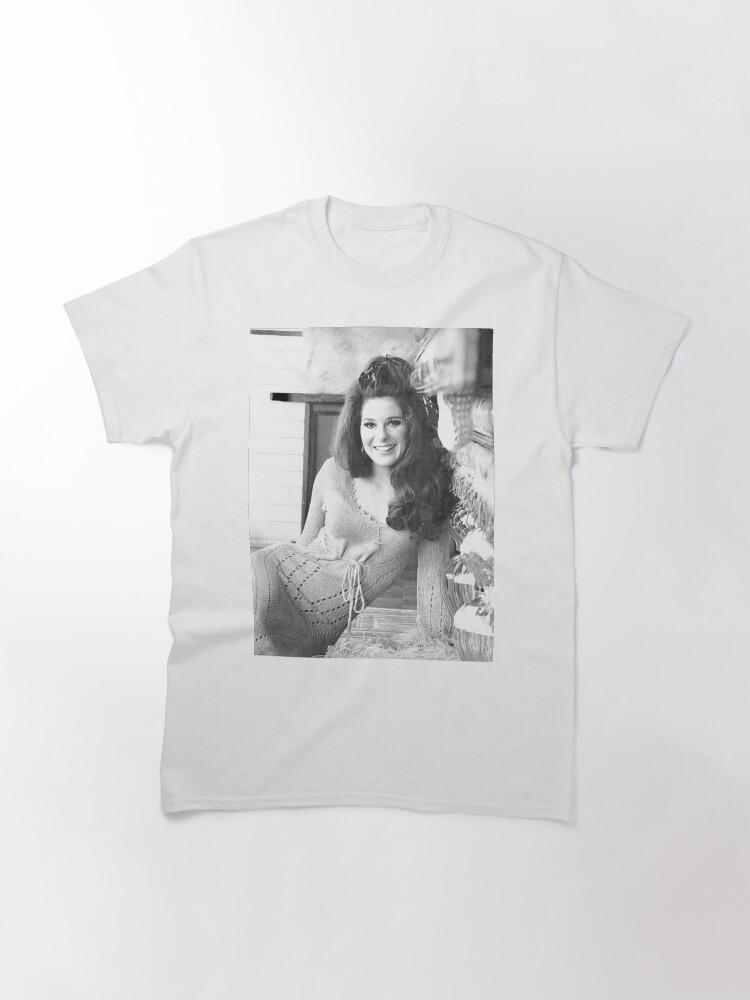 Черно-белая классическая футболка June Carter Cash Bobbie Gentry