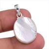 Natural Mother Of Pearl Gemstone Handmade 925 Solid Silver Pendant 1.50'' c8E09