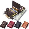 CONTACT'S Cow Leather Men's Wallet Ziper&Hasp Male Coin Purse Short Wallets Card Holders For Men