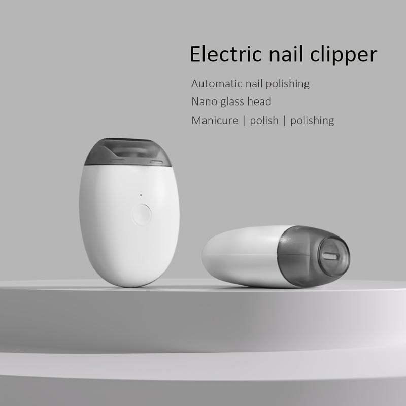 Портативная электрическая машинка для стрижки и шлифовки ногтей - USB- Автоматический триммер для ногтей с 3-скоростным двигателем, Бесщеточный/Щеточный двигатель (Адаптер не входит в комплект)