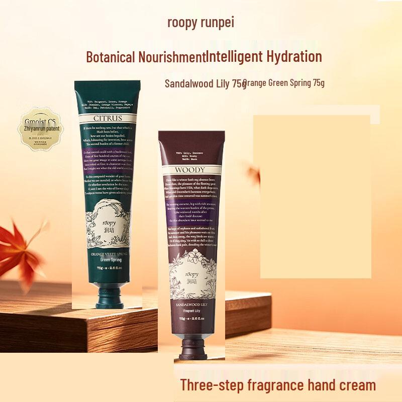 Roopy Botanical Fragrance Hand Cream Duo - Poetic Collection