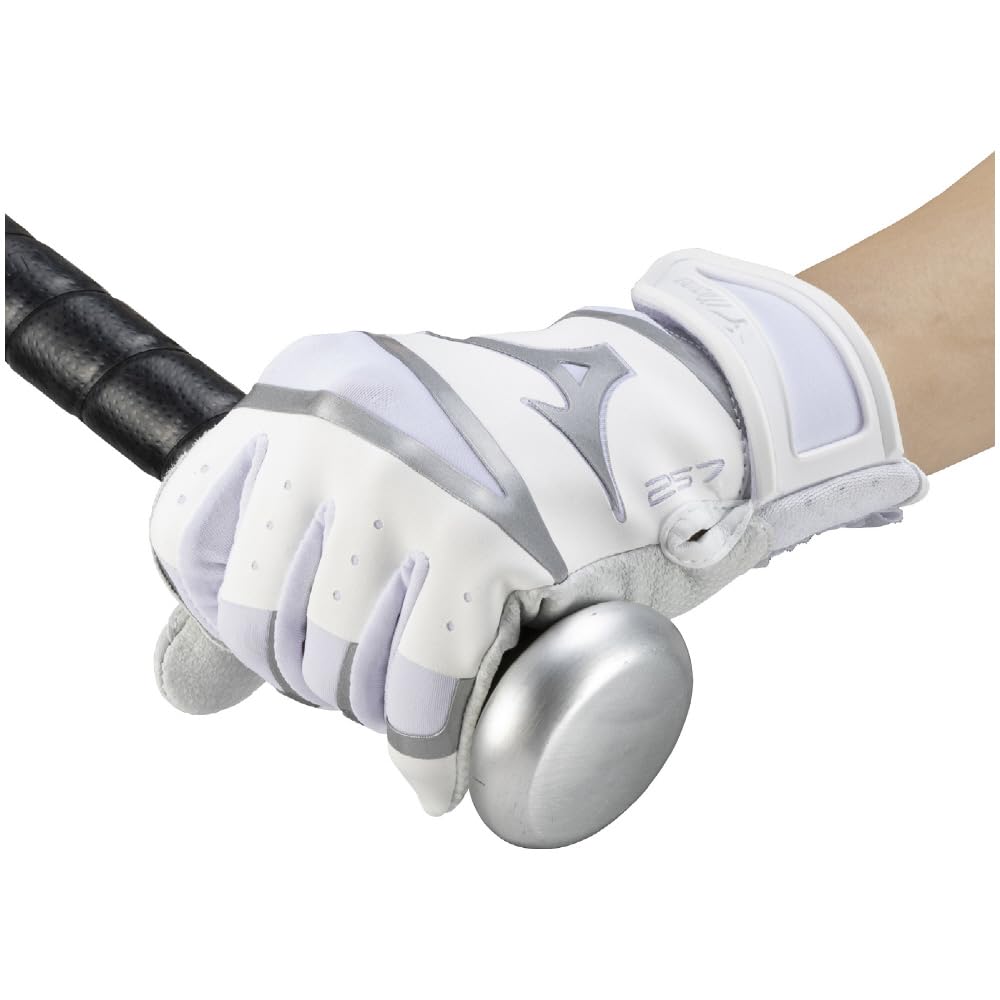 MIZUNO Direct Store Exclusive UFA Baseball Gloves 1EJEA837 L Size White x Silver (Mizuno) <Mizuno Collection> F-257