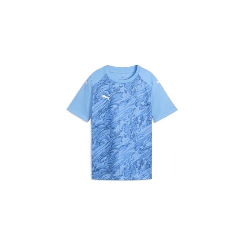 [Puma] 70733518_teamFINAL Графическая игровая футболка JR_Команда Светло-голубой Белый/Прозрачный Морской_160