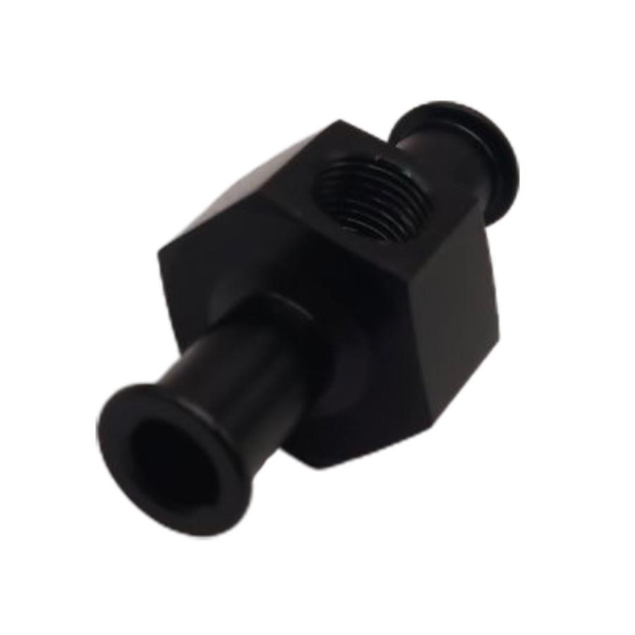 Fuel Nitrous Pressure Gauge Adapter 3/8" Hose 1/8" Npt Port Aluminum Universal