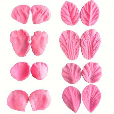 Набор, Формы для помадки в виде лепестков цветов, 3D-силиконовая форма, Форма для конфет, Форма для шоколада, Инструмент для украшения торта своими руками, Инструменты для выпечки, Кухонные принадлежности