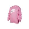 Nike Club Fleece Letter Crewneck Sweatshirt Kids Sweatshirt Pink FD2992-675