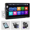 Hippcron 7-inch Car MP5 Radio 1 DIN Multimedia Player USB/TF Interface with Bluetooth and Mirroring Link Optional Rear Camera