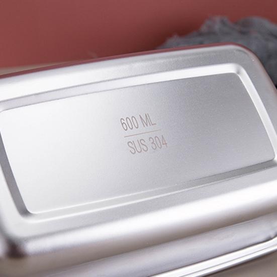 Microwaveable Lunch Box Leakproof 304 Stainless Steel Easy To Clean Food Storage Container