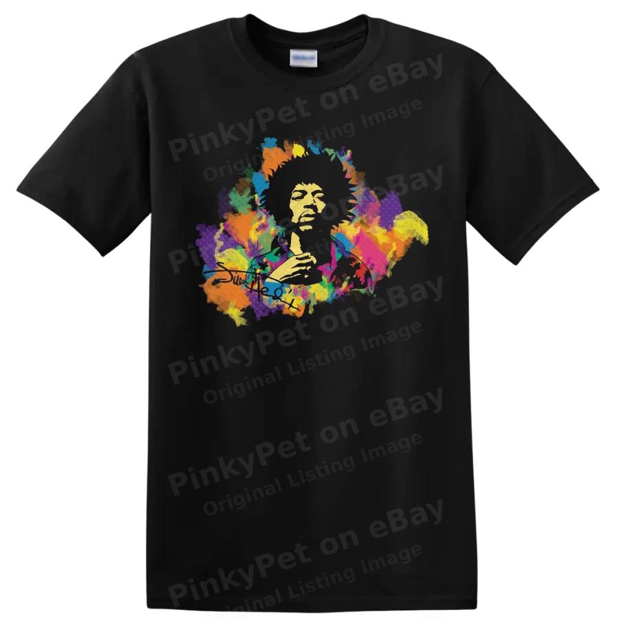 Colorful Music Legend Graphic T Shirt Retro Art Rock Icon Tee
