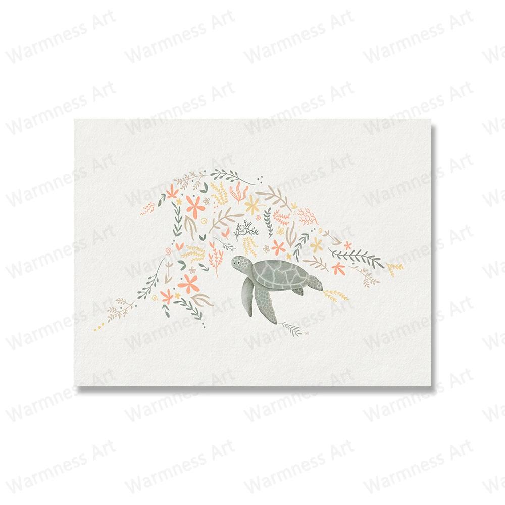 Галерея для девочек Детская Картина Кит Пляж Серфинг Печать на холсте Серфинг Животные Тигр Слон Зебра Настенное искусство Плакат Картины Декор