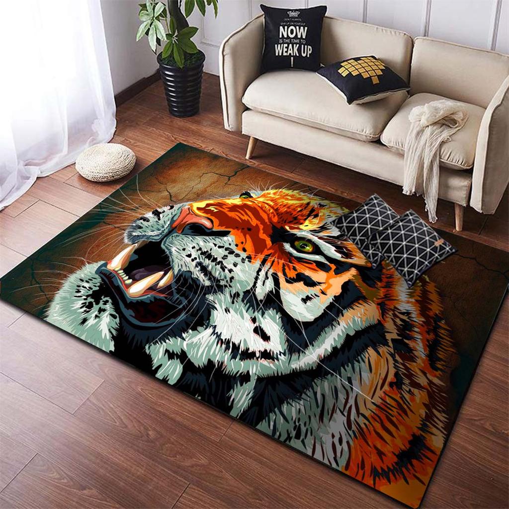 Ковры с принтом тигра, коврики с животными, напольные коврики, коврики и ковер для дома, гостиной, современный прямоугольный ковер