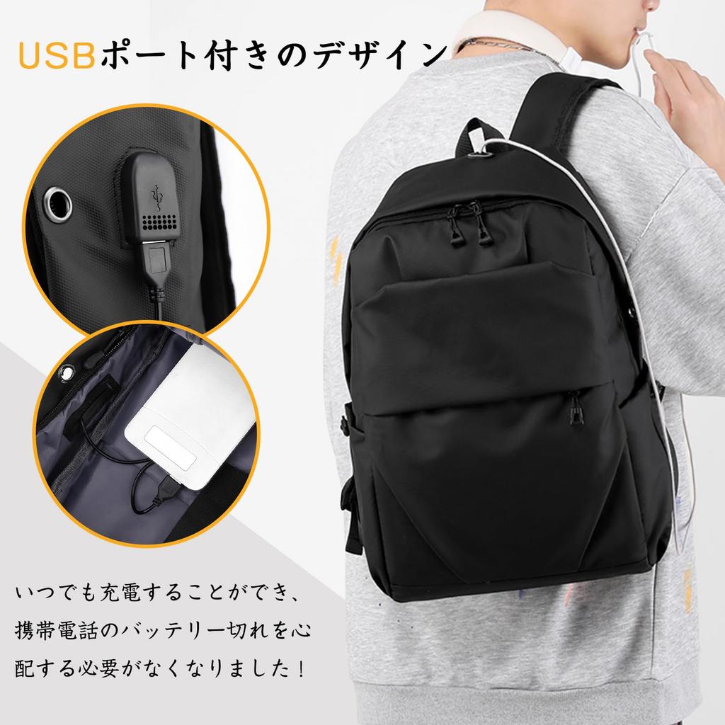 Town Water Commuting To Comes with USB Stylish [OFAMOUS] Backpack, Backpack, Men's, Women's, Rucksack, Business, Lightweight, Repellent, School,