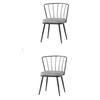 2 Pieces Sun Chair Kitchen Living Room Dining Room Chair Metal Leg