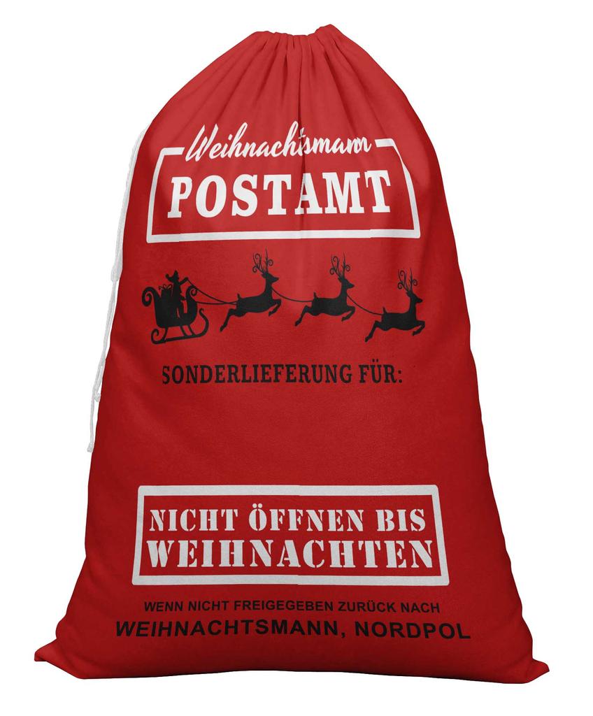 Printtoo 2 шт. Подарочный мешок Санты для детей, рождественские подарки, рождественский мешок, персонализированные сумки, большие 27x20 дюймов