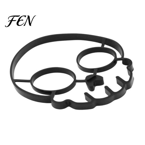 Silicone Egg Mold Fried Mold, Halloween Theme Skull Shape, Non-Stick High Breakfast Accessory Temp Resistant Ring, Cooking Tool Kitchen Gadget