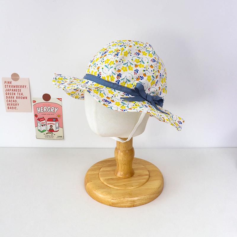 Baby Sun Hat With Large Brim Floral Fisherman Hat For Spring And Autumn Super Cute Bonnet