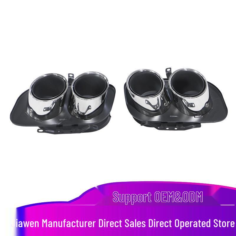 19-24 Porsche 911 Quad-Outlet Stainless Steel Exhaust Tip Modification