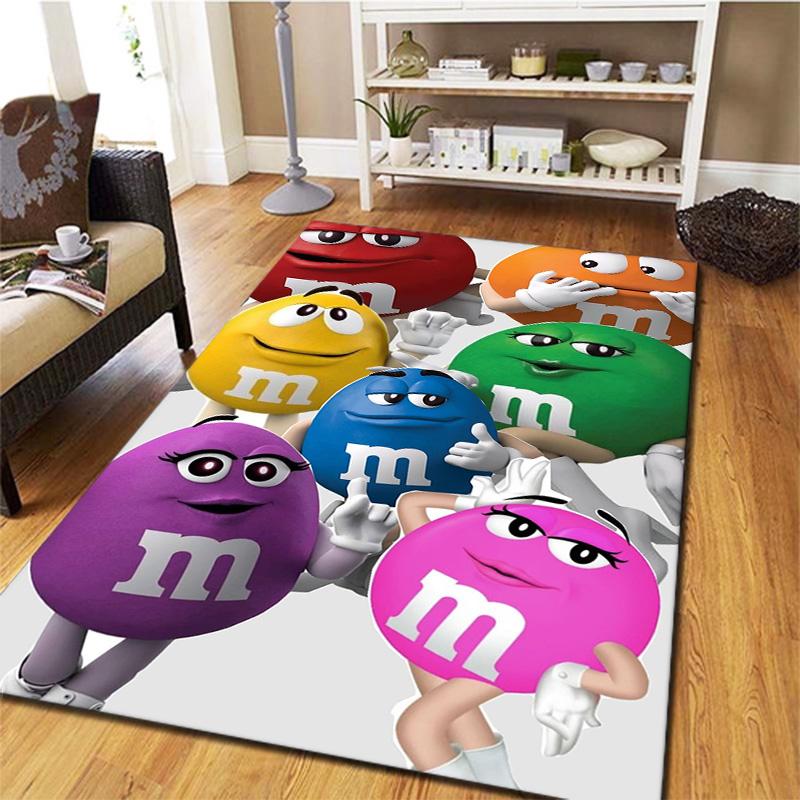 Ковер M&M's для гостиной, спальни, дома, украшение для дивана, детский игровой нескользящий коврик