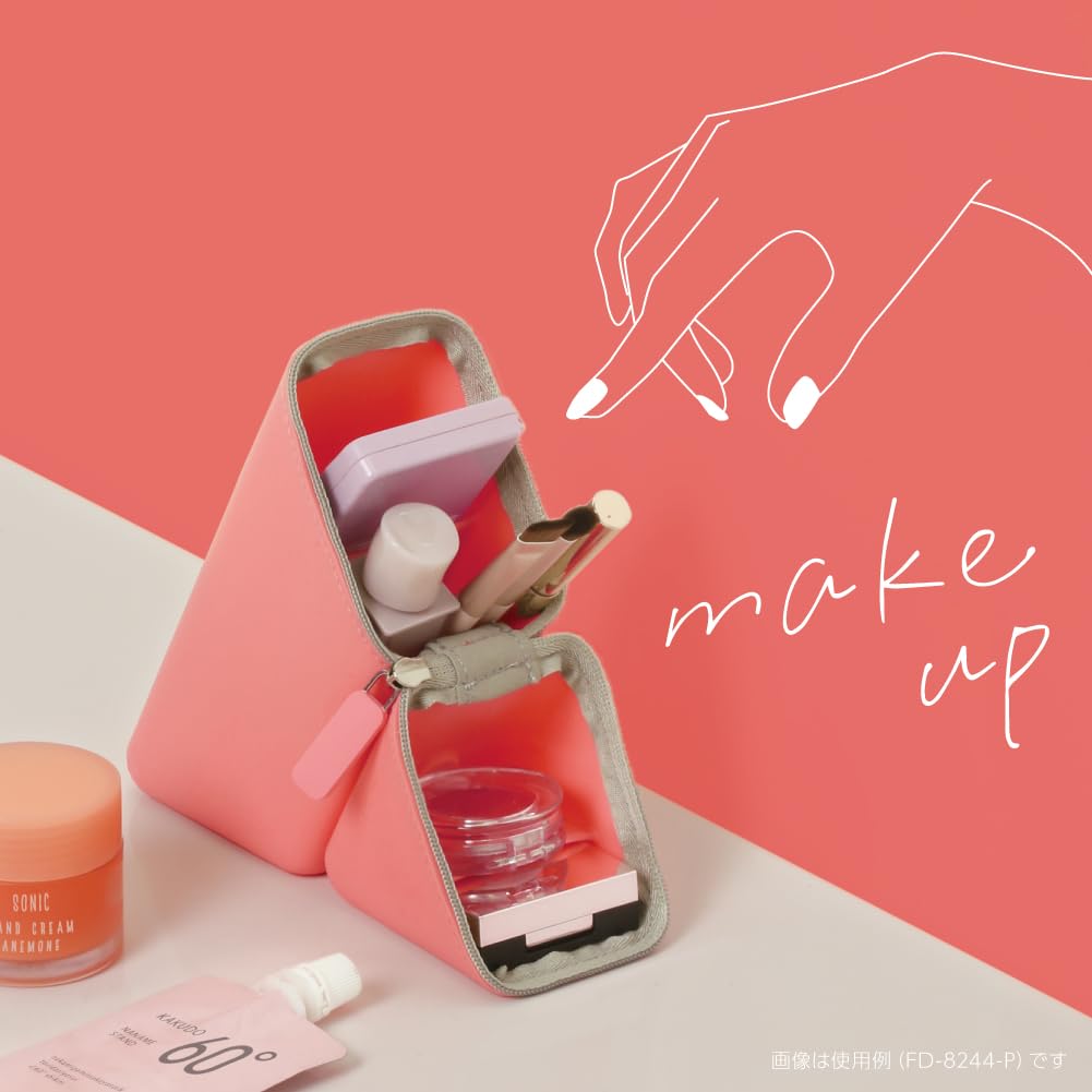 Sonic Kakusta Portable Pencil Case, Silicone Type, Pink, FD-8244-P