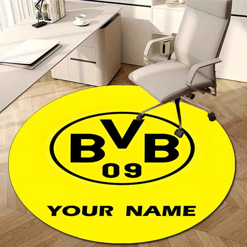 Personalized B-BVB Round Chair Office Rug - Perfect for Mat, Office Chair & More - Ideal Gift for Birthdays and Holidays