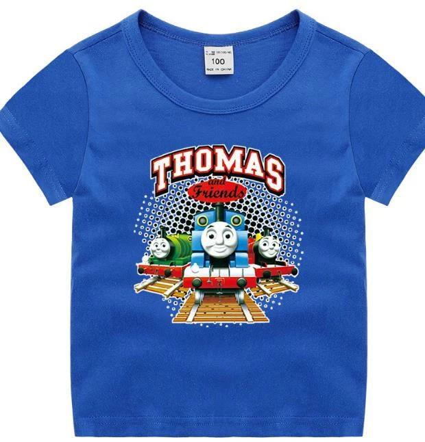 Новая футболка Томас и его друзья Топ для мальчиков Футболка 100% хлопок дети