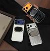 Роскошный Чехол-Зеркало из Кожи с Текстурой Крокодила для iPhone 17 Pro Max 16 15 14 13 Pro Кожаный Ударопрочный Чехол