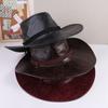 Elegant Cycling Caps Knight Hat Sun Protection Caps Climbing Hats Sunscreen Caps Western Cowboy Hats PU Leather Summer Sun Hats