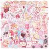 50 Cartoon Pink Story Graffiti Stickers Decorate Guitar Notebook Suitcase DIY Waterproof