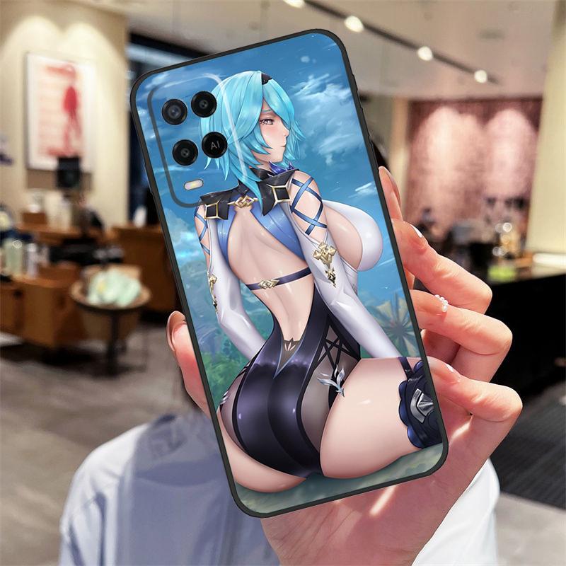 Чехол Genshin Impact Хентай Сексуальный для Oppo A17 A77 A80 A40 A60 A98 A78 A18 A38 A58 A16 A76 A96 A74 A94 A54 A57S A15