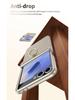 Противоударный чехол для телефона Samsung Z Flip7/6/5 с кольцом-подставкой на 4/3 пальца и пленкой с полным покрытием