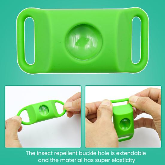 Бирка для профилактики блох для собак Натуральные ингредиенты Отпугивающая клещей бирка Водонепроницаемая бирка на ошейник с 2 сменными блоками Регулируемая для маленьких, средних и крупных собак