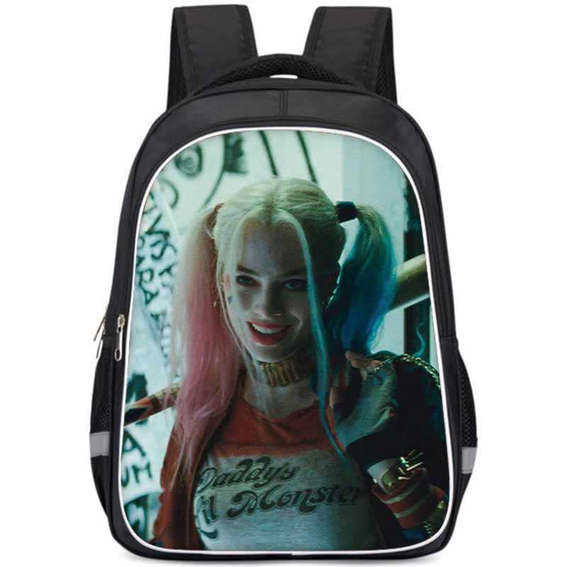Школьный рюкзак Harley Quinn большого объема, легкий, из ткани Оксфорд, для детей