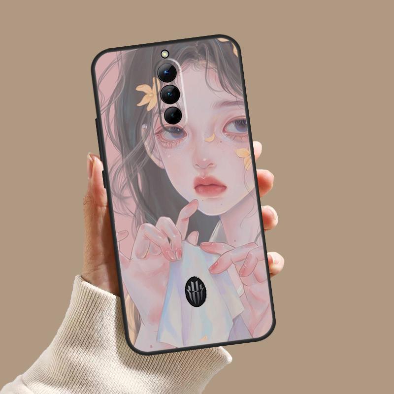 Милый и красивый чехол-раскраска для девочек для ZTE Nubia Red Magic 10 10S 9S 8S 8 9 11 Pro Plus 6 7 6S 7S Pro 5G 6R 10 Air